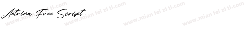 Aetrina Free Script字体转换